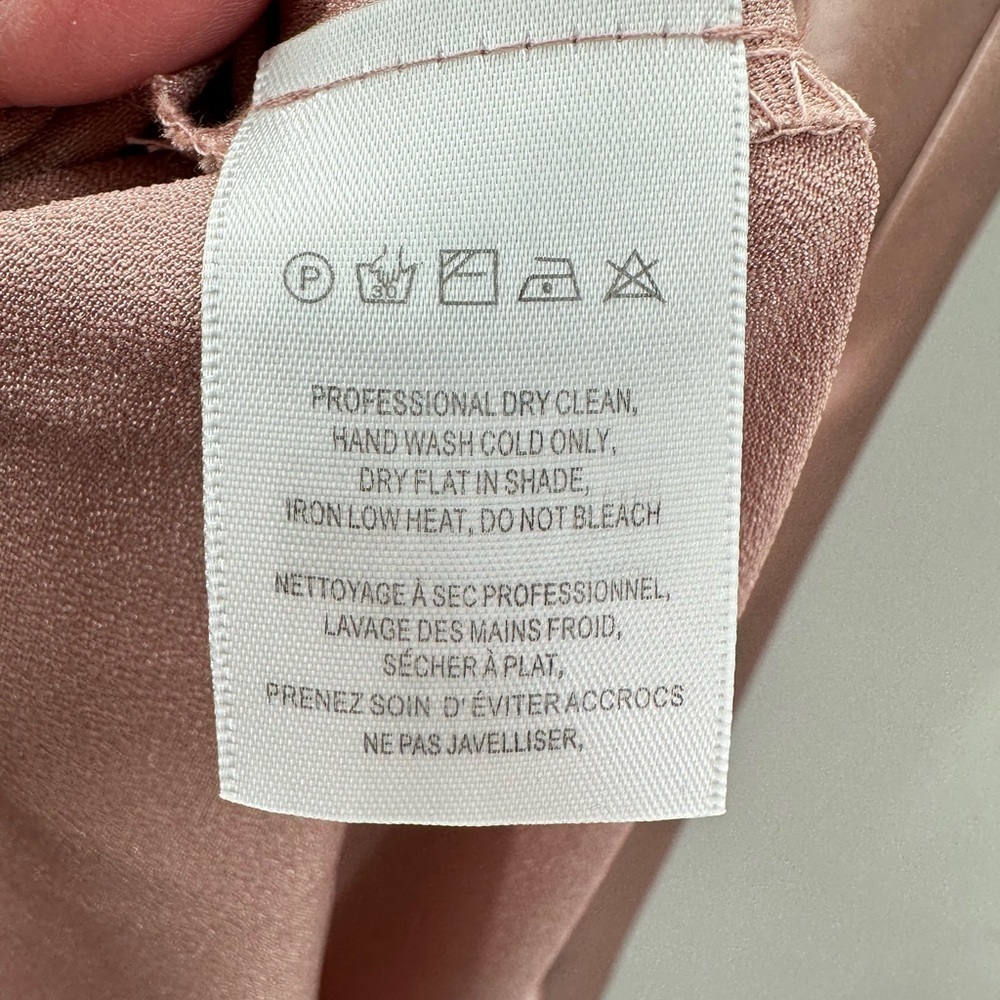 NWT JENNY YOO Alessia satin elegant formal Apricot bridal wedding cocktail gown - Picture 12 of 16